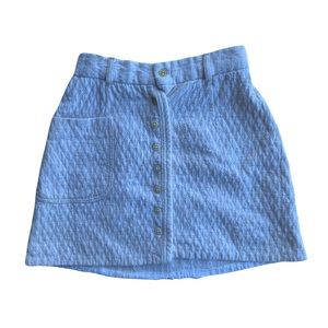 glen of michigan white button down mini skirt size XS